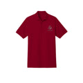 AVELOR Reserved Piqué Polo in navy — front view