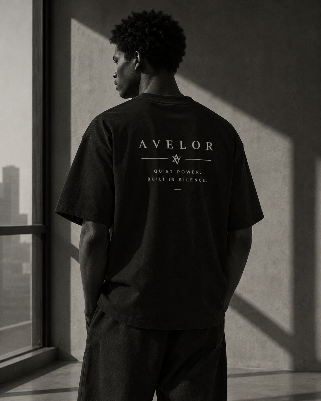 AVELOR Oversized High Neck T-Shirt