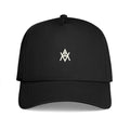 AVELOR Signature six-panel cap in black — front product view