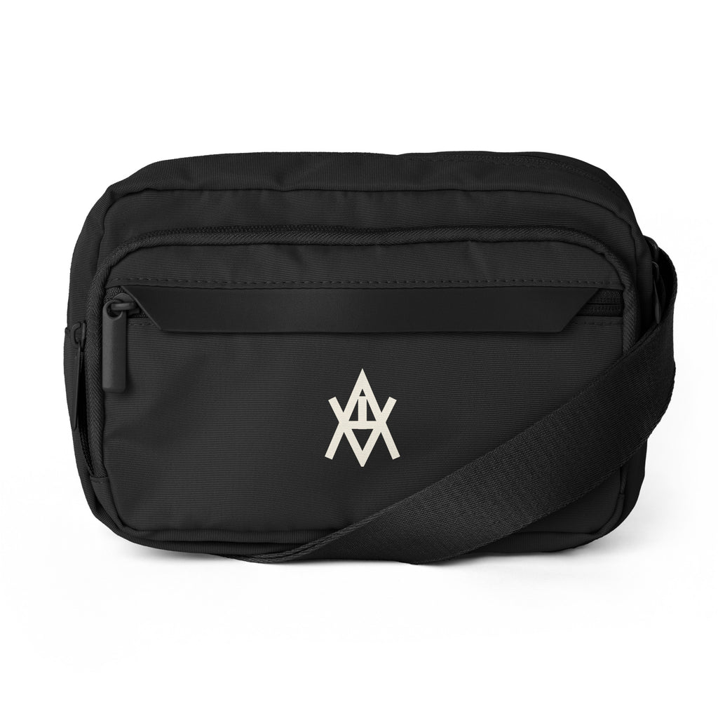 AVELOR Carry structured black crossbody bag — front view