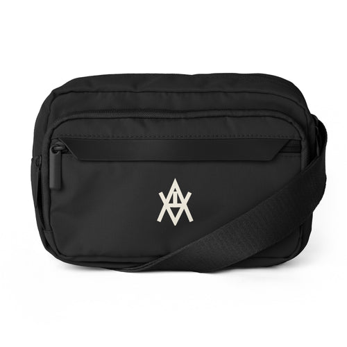 AVELOR Carry structured black crossbody bag — front view